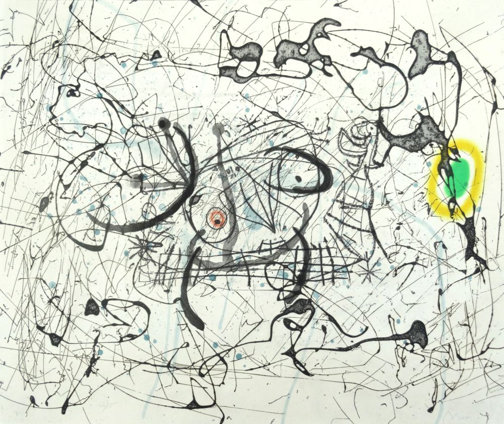 Gravure Miró - Fissure 1