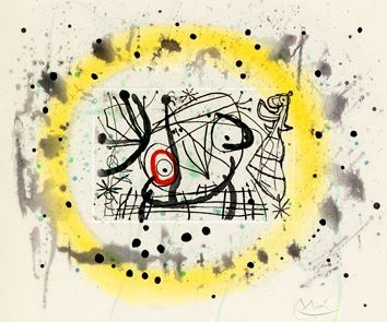 Gravure Miró - Fissures
