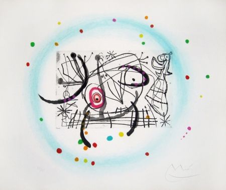 Eau-Forte Et Aquatinte Miró - Fissures