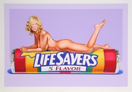 Lithographie Ramos - Five Flavor Funny (Uma Thurman)