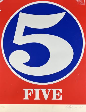 Sérigraphie Indiana - Five , from Numbers