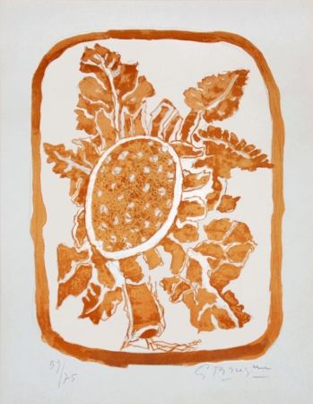 Lithographie Braque - Fleur d'automne (Autumn Flower)