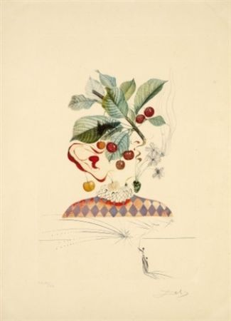 Gravure Dali - Flordali - Cerises Pierrot