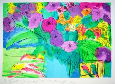 Lithographie Ting - Flowers 1
