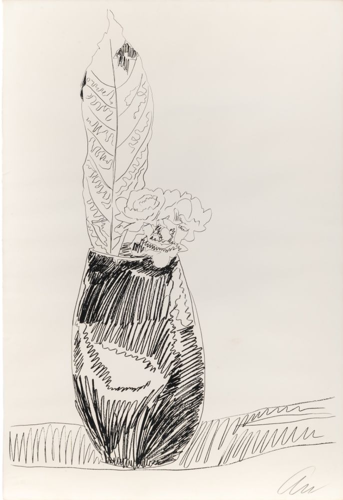 Sérigraphie Warhol - Flowers (black and white) ) (F. & S. II.105)
