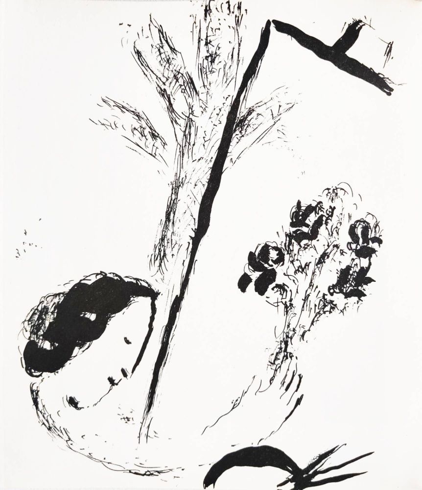Lithographie Chagall - Flowers in the Hand