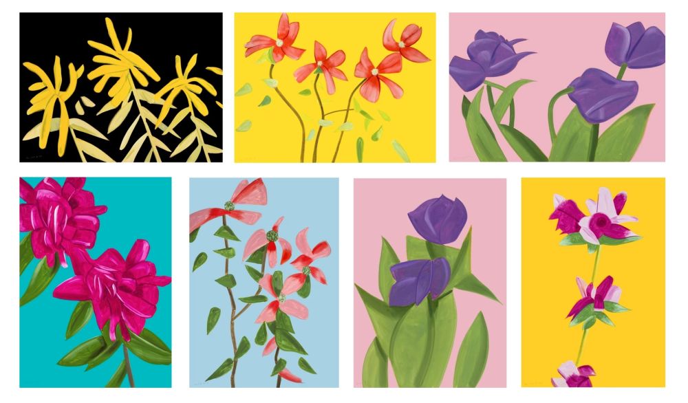 Sérigraphie Katz - Flowers Portfolio (2021)