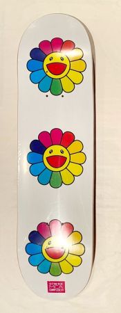 Sérigraphie Murakami - Flowers Skate Deck