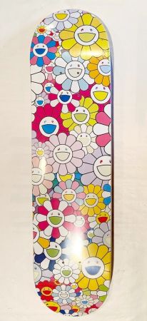 Sérigraphie Murakami - Flowers Skate Deck