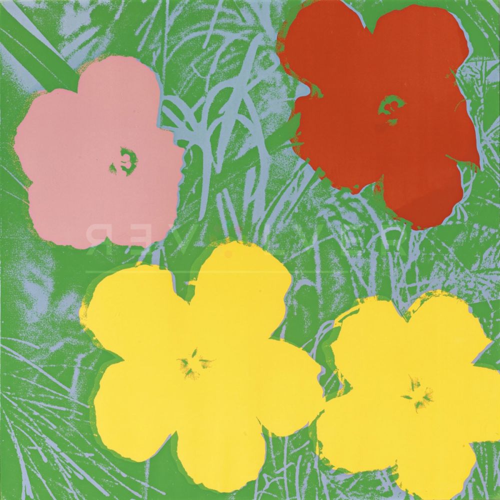 Sérigraphie Warhol - Flowers, Yellow (FS II.65)