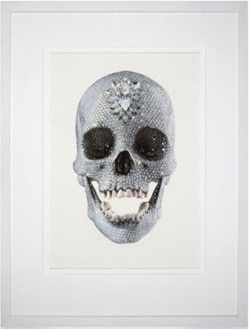 Sérigraphie Hirst - For the Love of God (White), 2011