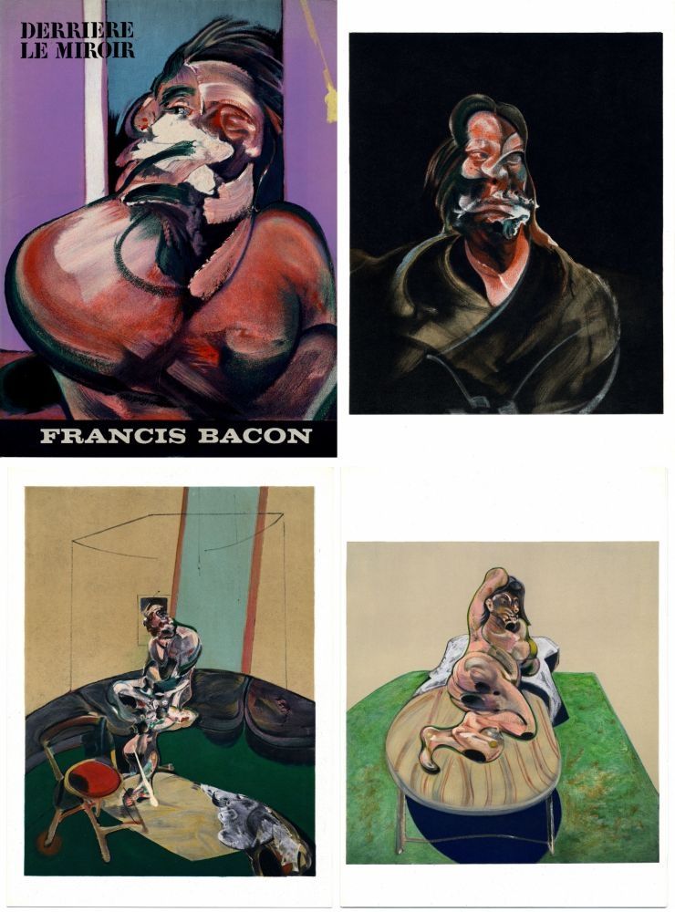 Livre Illustré Bacon - FRANCIS BACON : Derrière le Miroir n° 162. 5 LITHOGRAPHIES EN COULEURS (1966)