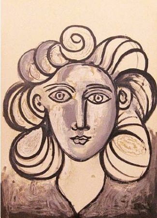 Lithographie Picasso - Francoise Gilot 2