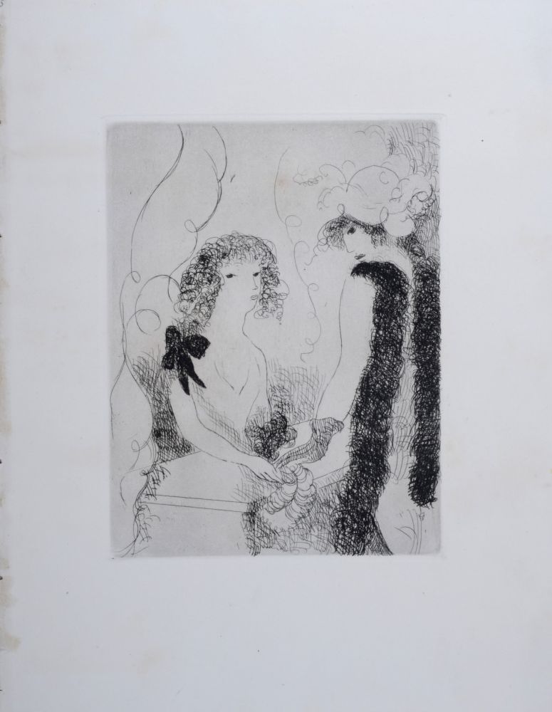 Gravure Laurencin - Frivolités (ou La Marchande de rubans)