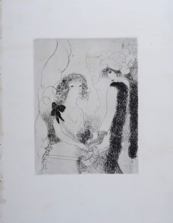 Gravure Laurencin - Frivolités (ou La Marchande de rubans)