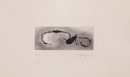 Aquatinte Miró - Frontispice pour Héraclite d'Éphèse, Sans le soleil, malgré les autres astres, il ferait nuit