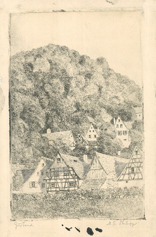 Gravure Philipp - Fränk.  Dorf Eggloffstein