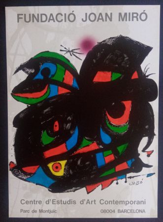 Affiche Miró - Fundació Joan Miró - Opening 1976