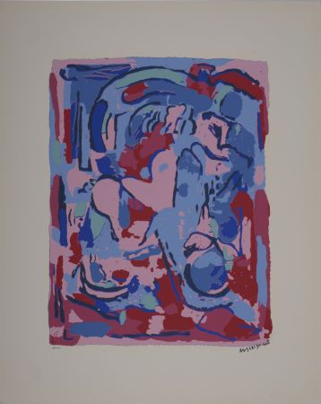 Sérigraphie Gleizes - Futuristic Composition, 1953 