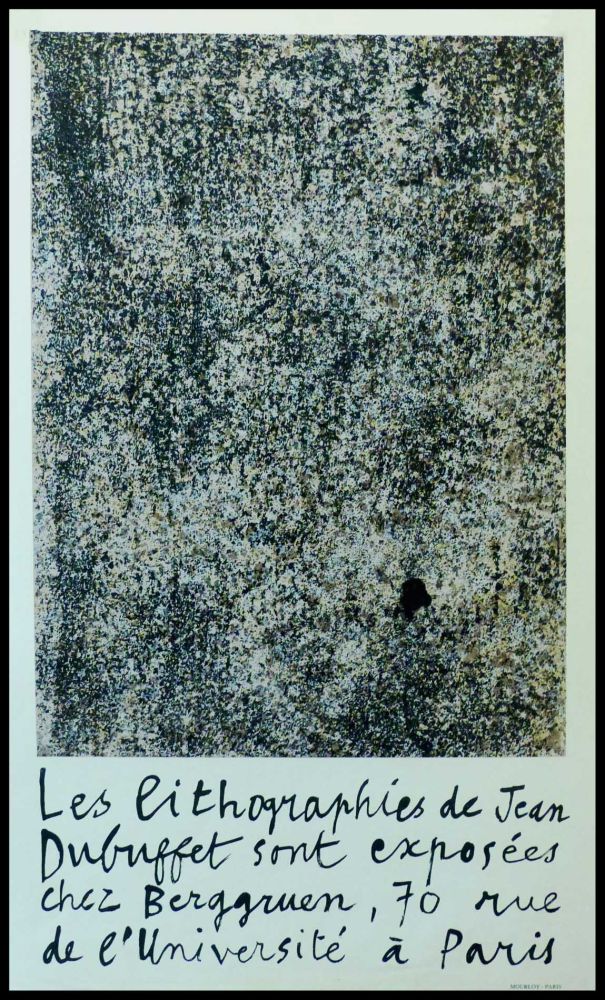 Affiche Dubuffet - GALERIE BERGGRUEN 