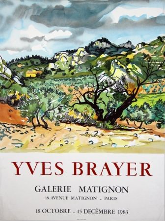 Lithographie Brayer - Galerie de Matignon