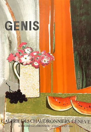 Affiche Genis - Galerie des Chaudronniers Genève