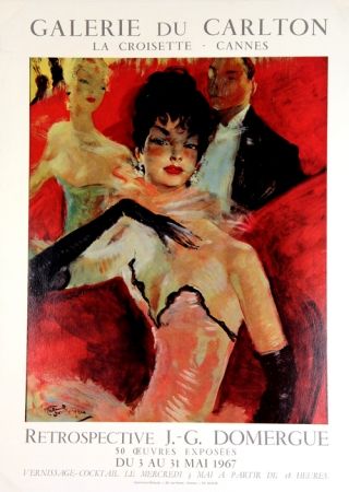 Offset Domergue - Galerie du Carlton Cannes