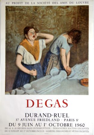 Lithographie Degas - Galerie Durand -Ruel