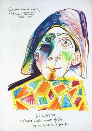 Affiche Picasso - Galerie Louise Leiris, Paris. Affiche originale. 