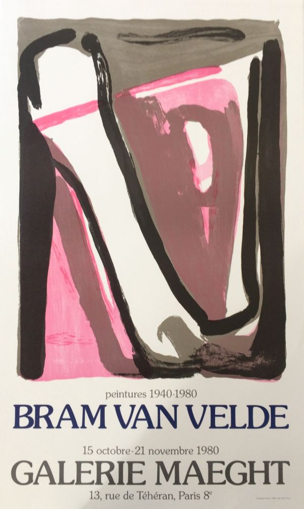 Affiche Van Velde - Galerie Maeght