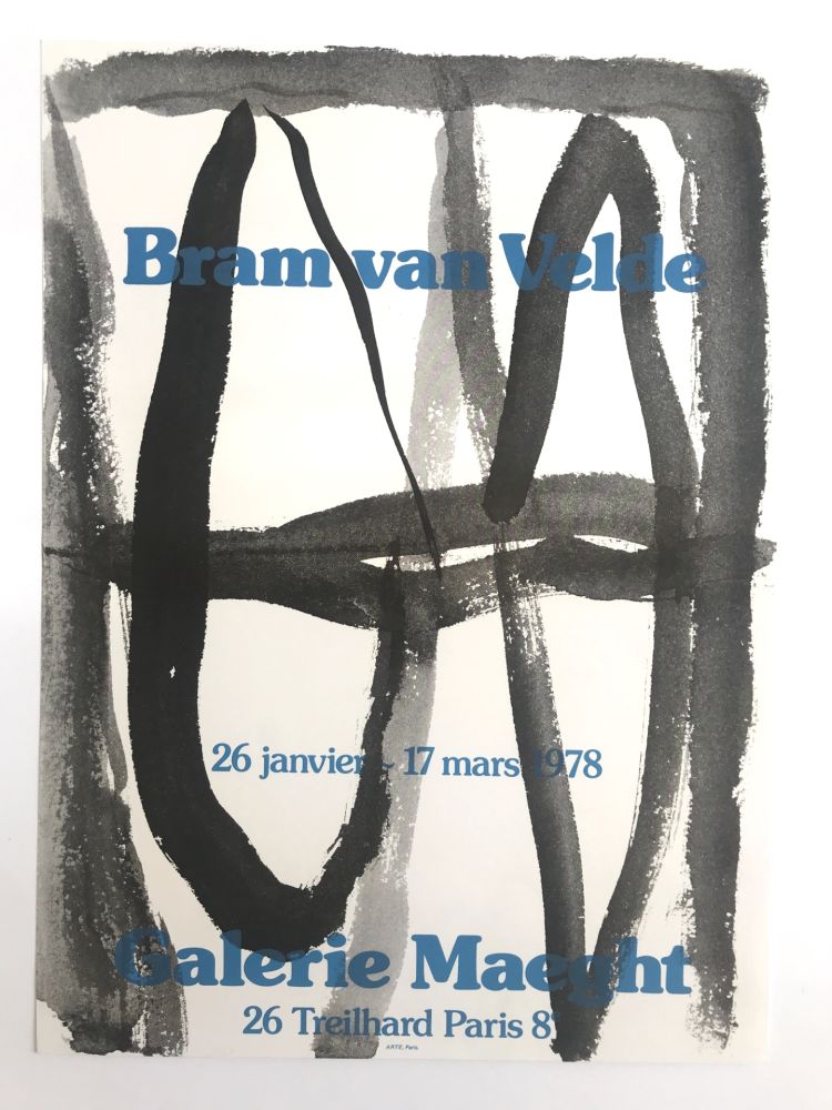 Affiche Van Velde - Galerie Maeght