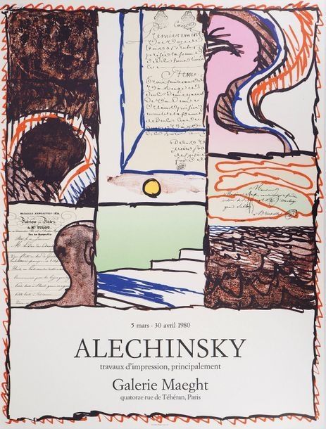 Affiche Alechinsky - Galerie Maeght