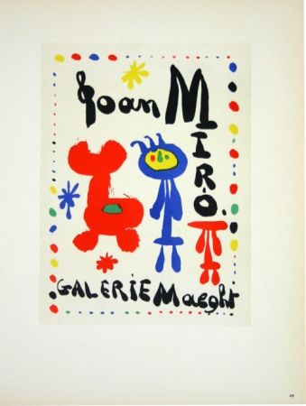 Lithographie Miró - Galerie Maeght