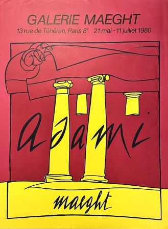 Affiche Adami - Galerie Maeght