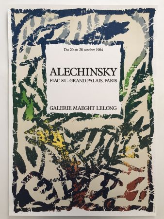 Affiche Alechinsky - Galerie Maeght Lelong - FIAC 84