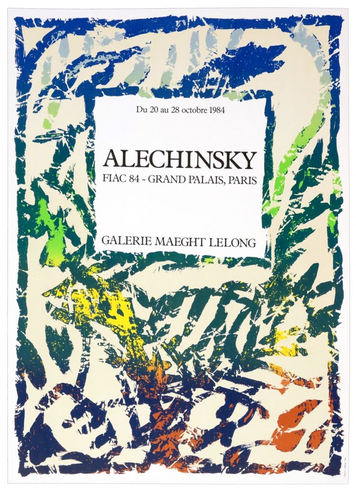 Affiche Alechinsky - Galerie Maeght Lelong, Alechinsky, FIAC 84, 1984