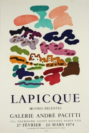 Lithographie Lapicque - Galerie Pacitti