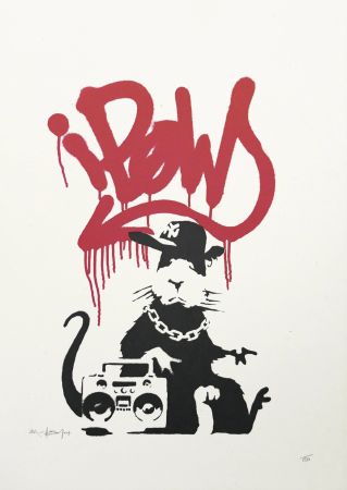 Sérigraphie Banksy - Gangsta Rat