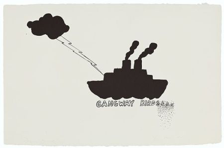 Lithographie Dine - Gangway birdseed