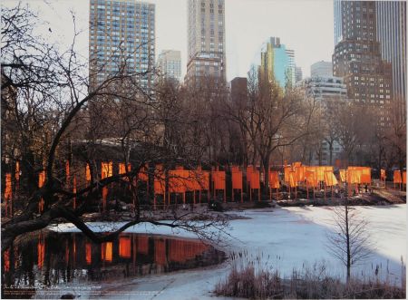 Affiche Christo - Gates near Frozen Lake, Central Park New York