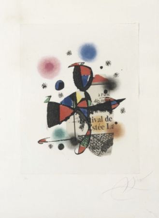 Eau-Forte Et Aquatinte Miró - Gaudi XV