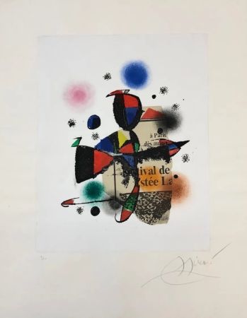 Eau-Forte Et Aquatinte Miró - Gaudi XV