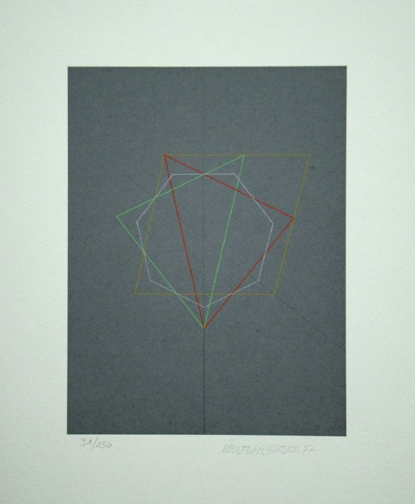 Sérigraphie Erber - Geometric Composition