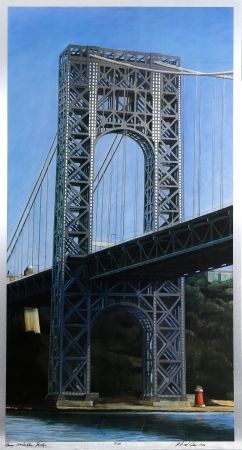 Lithographie Haas - George Washington Bridge