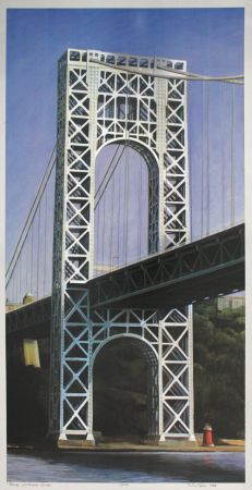 Lithographie Haas - George Washington Bridge