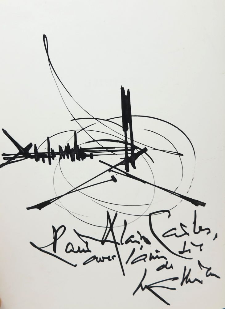 Aucune Technique Mathieu - Georges Mathieu (1921-2012). Encre et pinceau. Signé. 