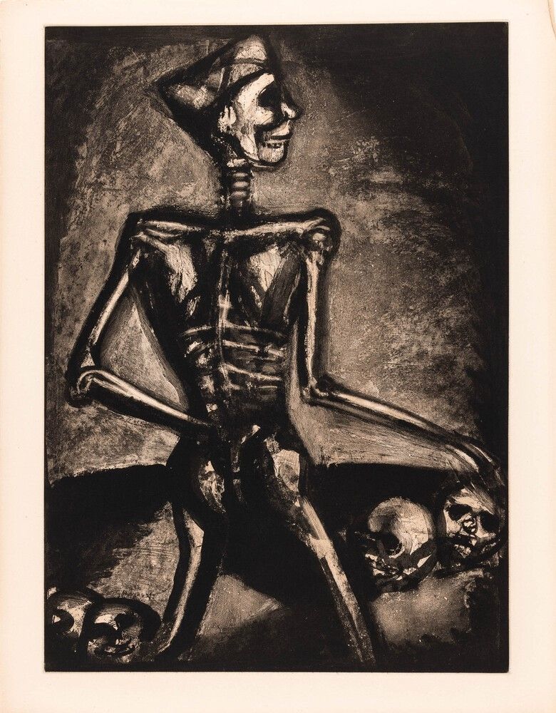 Gravure Rouault - Georges Rouault (1871–1958) – Homo Homini Lupus – Etching, aquatint on paper – 1926