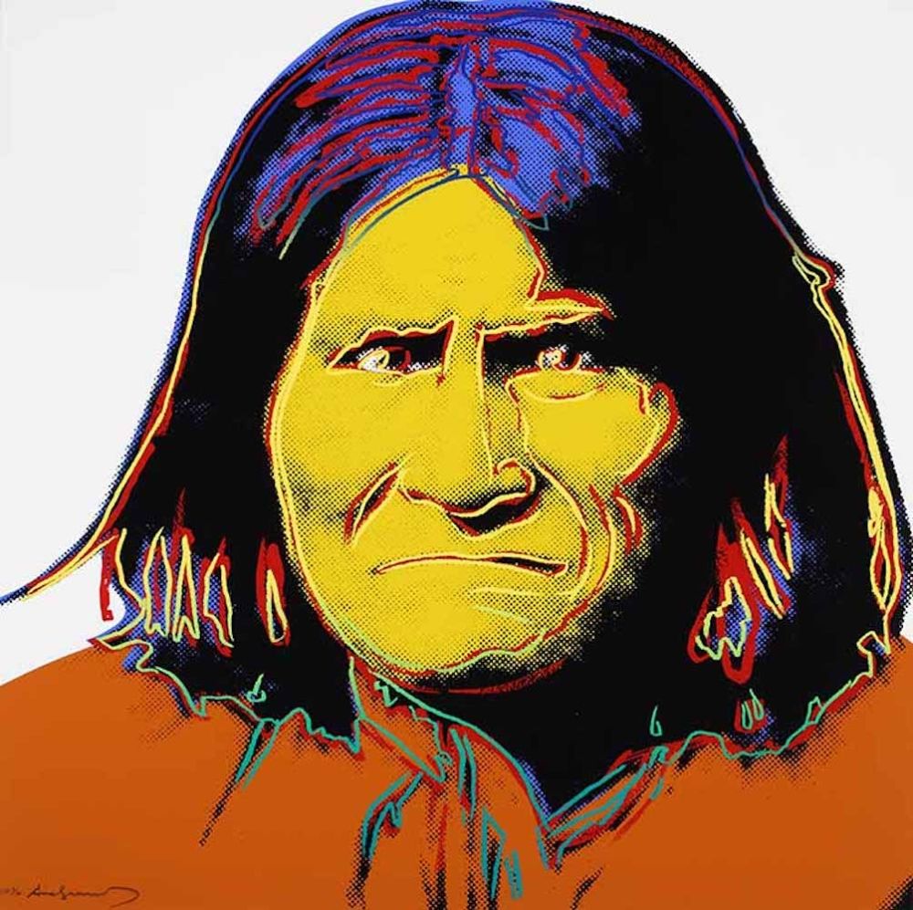 Sérigraphie Warhol - Geronimo, from Cowboys and Indians