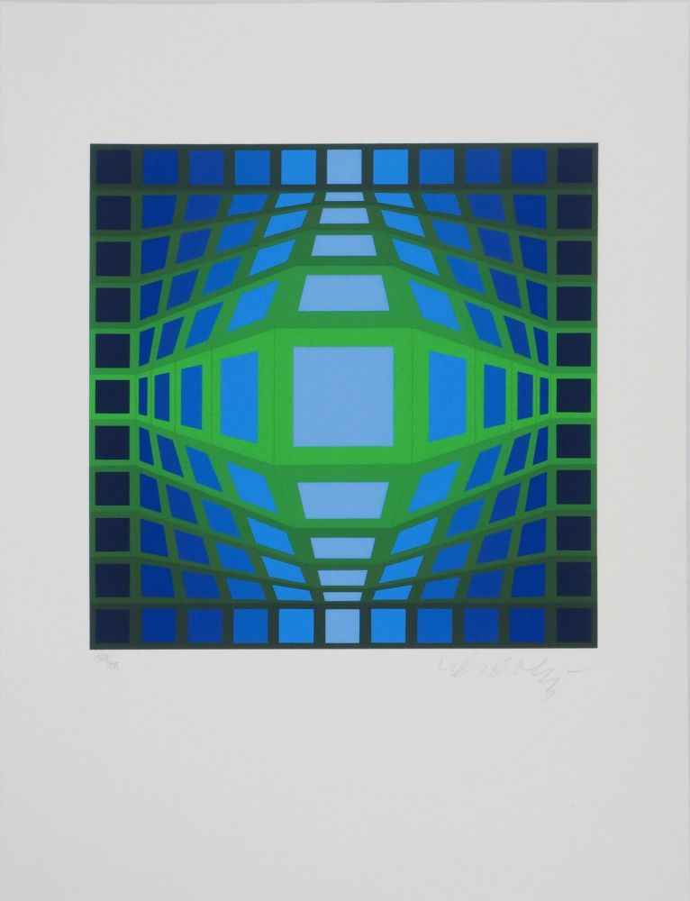 Sérigraphie Vasarely - Geymant A