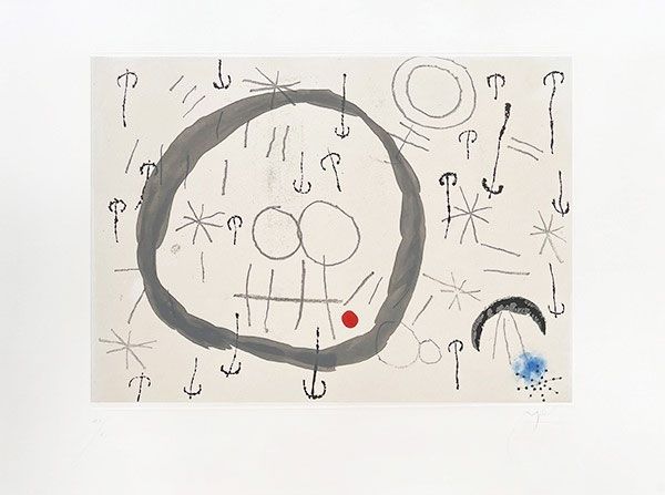 Gravure Miró - Giboulées
